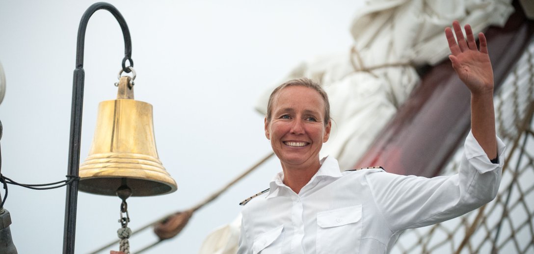 Na tym statku kapitanem jest kobieta! To nie byłoby możliwe, gdyby nie poświęcenie męża mówi Jane Bothe