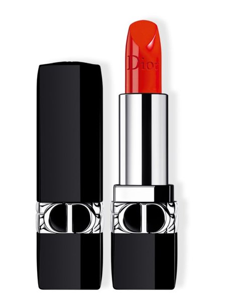 makijaż z czerwonymi ustami_Dior