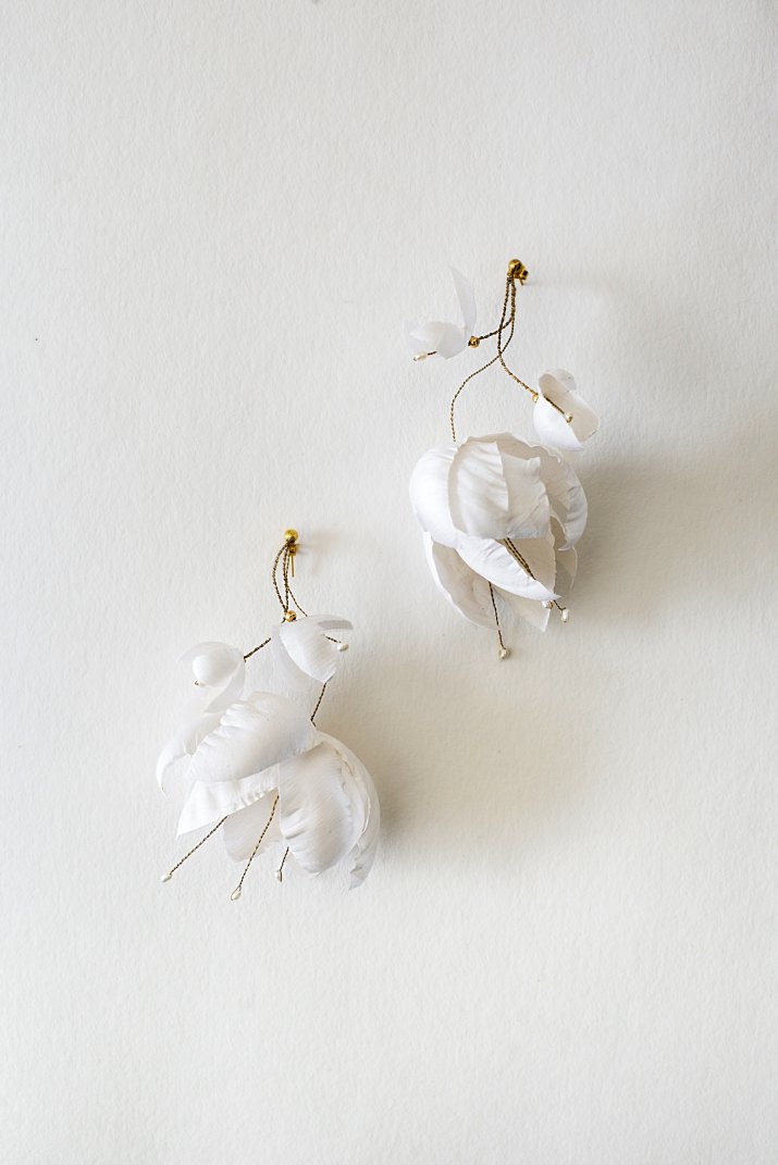 37. Fuchsia Bridal Earrings