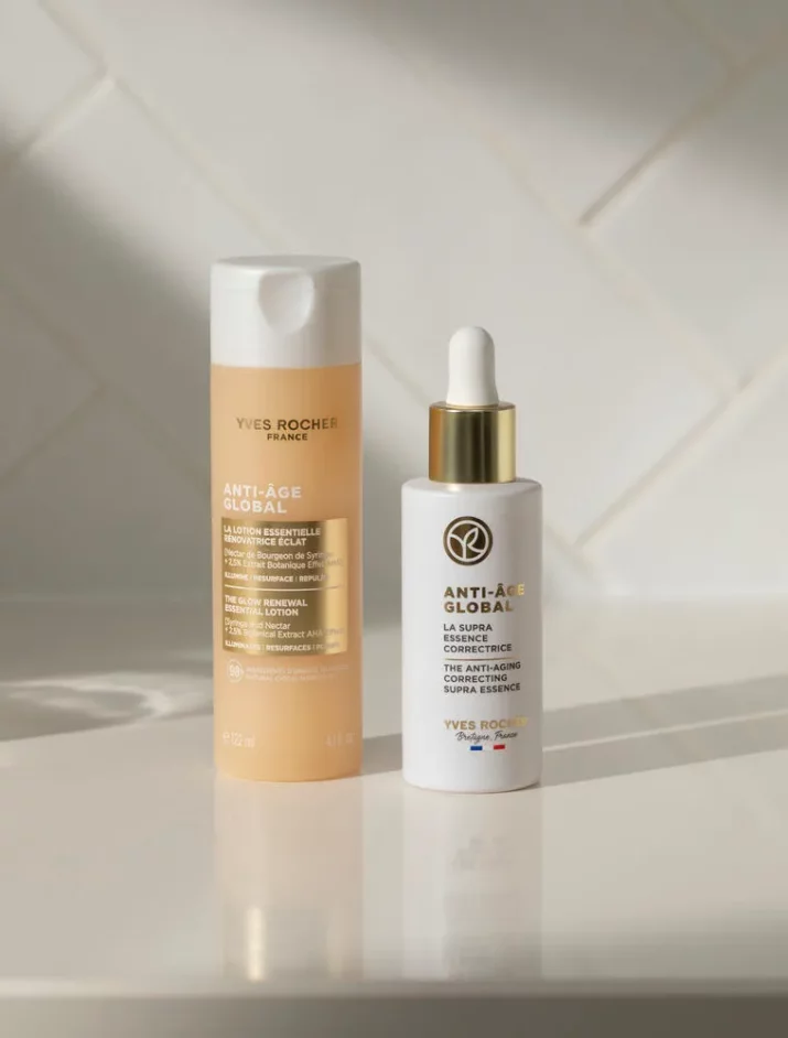 Lotion Rozświetlający_Anti-Age Global Yves Rocher _139 zł 122 ml Przeciwzmarszczkowa esencja korygującą Serum Anti-Age Global Yves Rocher - 229 zł50 ml   