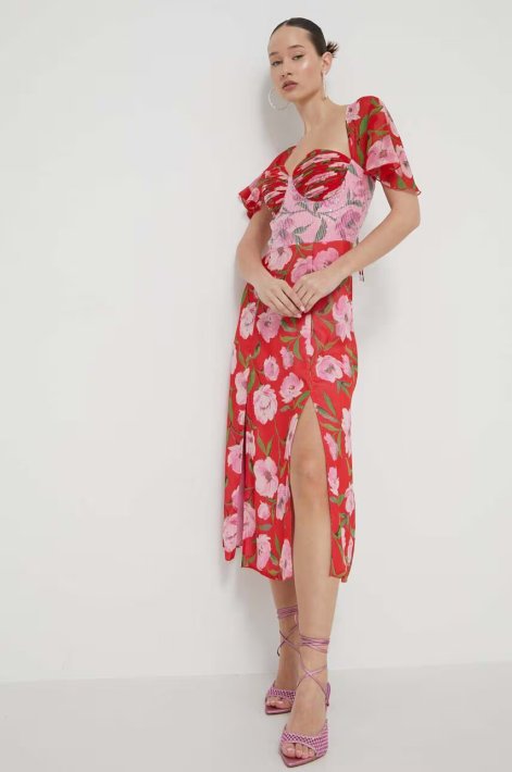 trend sukienki retro kwiaty lato 2025