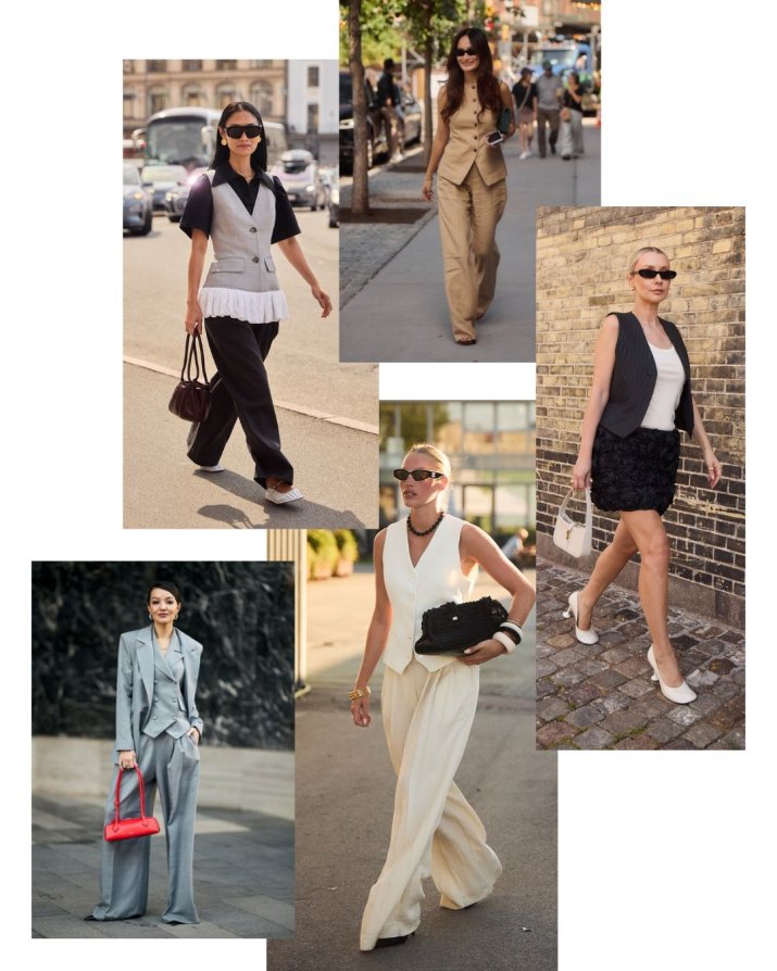 26 letnich looków z kamizelką w roli głównej. Od casualu po elegancję