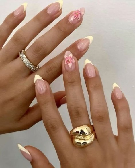 tropical nails modny manicure lato17