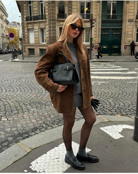 mokasyny - modne buty na jesień 2025, stylizacje