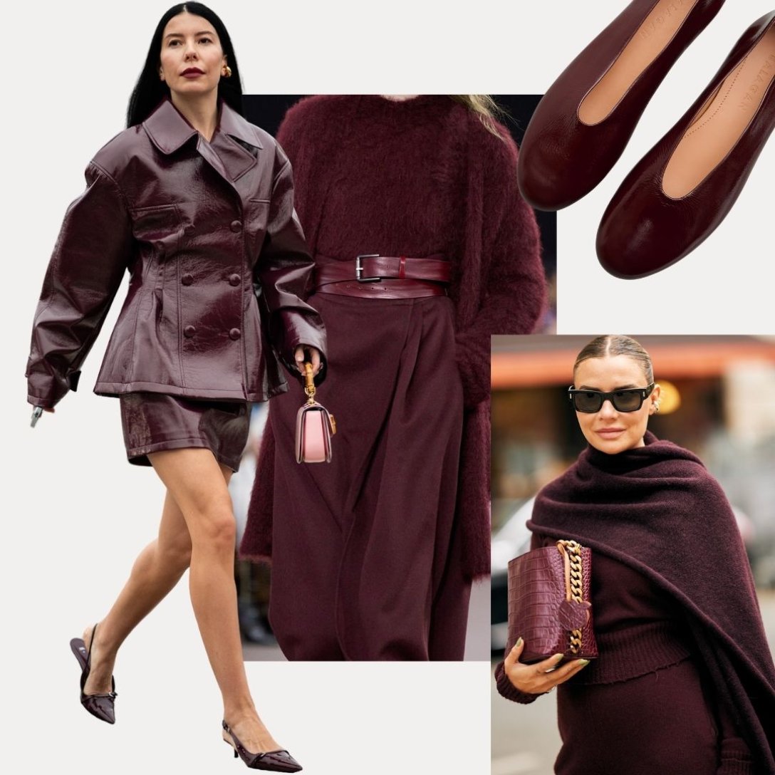 Jesień i zima należą do bordo. 30 inspiracji na modny total look