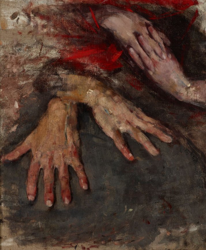 Olga Boznańska, Studium dwóch par rąk, 1886-1890, Muzeum Narodowe w Krakowie