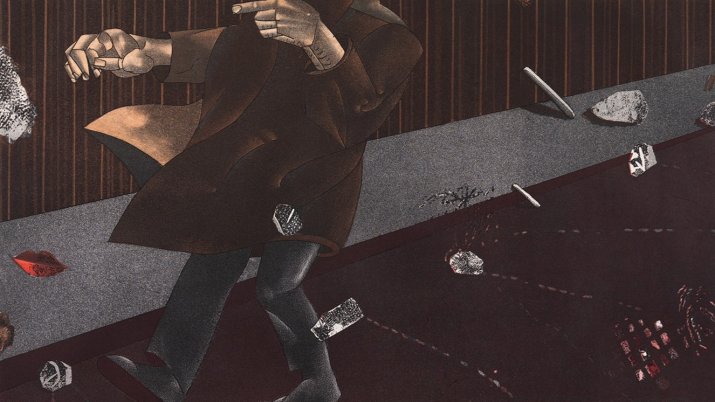 Stanisław Wejman, Płaszcz, 1977, grafika, Kolekcja Bunkra Sztuki;