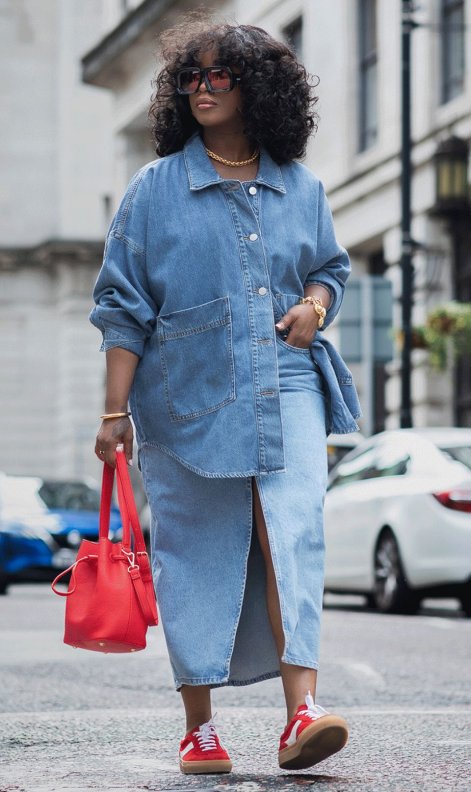 Total denim look - stylizacje na jesień i zimę 2025/26