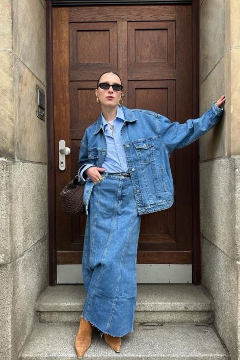 Total denim look - stylizacje na jesień i zimę 2025/26