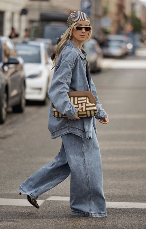 Total denim look - stylizacje na jesień i zimę 2025/26