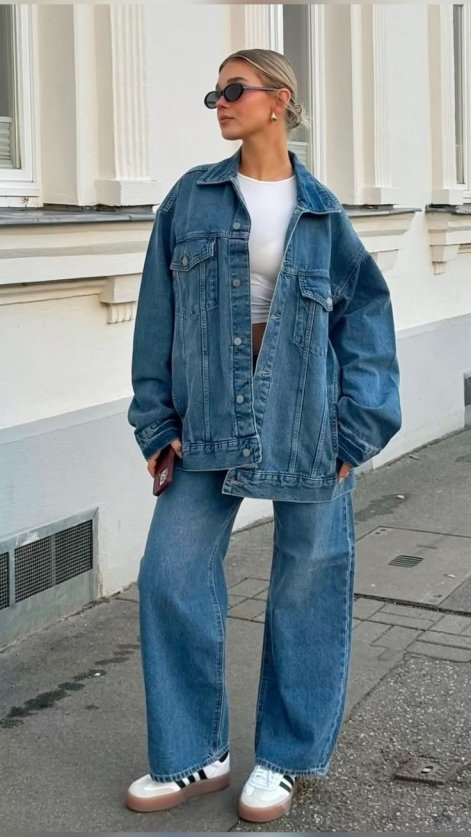 Total denim look - stylizacje na jesień i zimę 2025/26