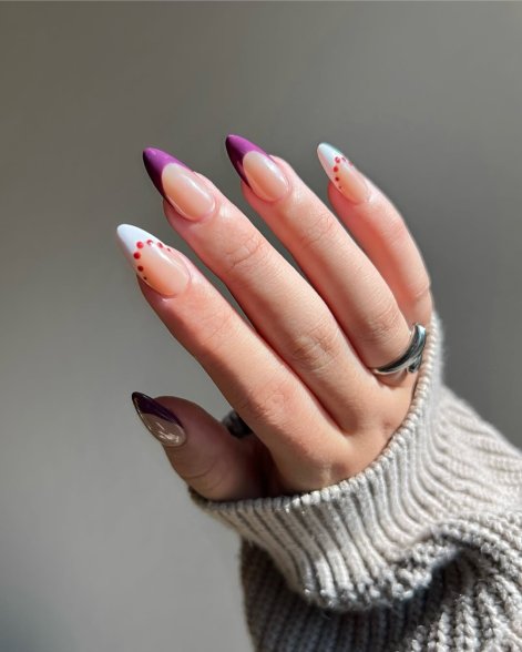 dark plum nails