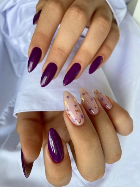 dark plum nails 2