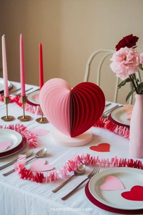 walentynkowe dekoracje stołu 5