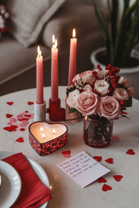 walentynkowe dekoracje stołu 6