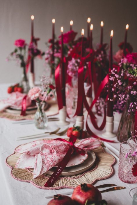 walentynkowe dekoracje stołu 10