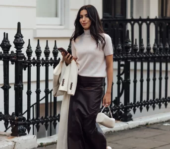 Skórzana spódnica ołówkowa nanbsp;co dzień inbsp;do biura. 29 pomysłów nanbsp;nowoczesne stylizacje