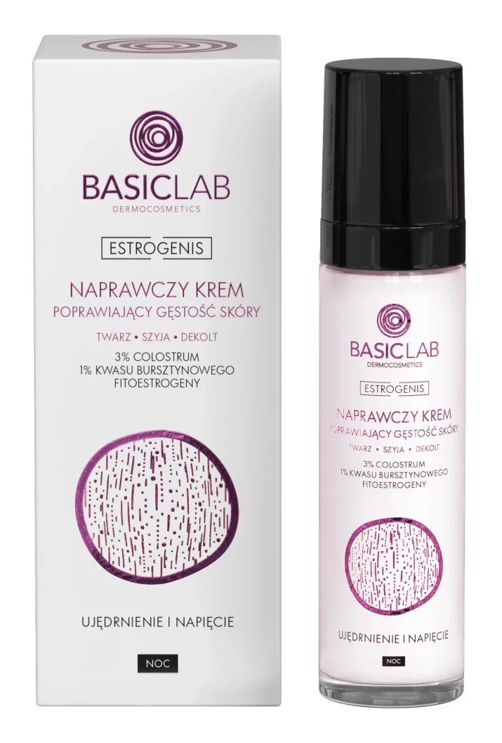 Naprawczy krem do twarzy, szyi i dekoltu poprawiający gęstość skóry na noc 50ml