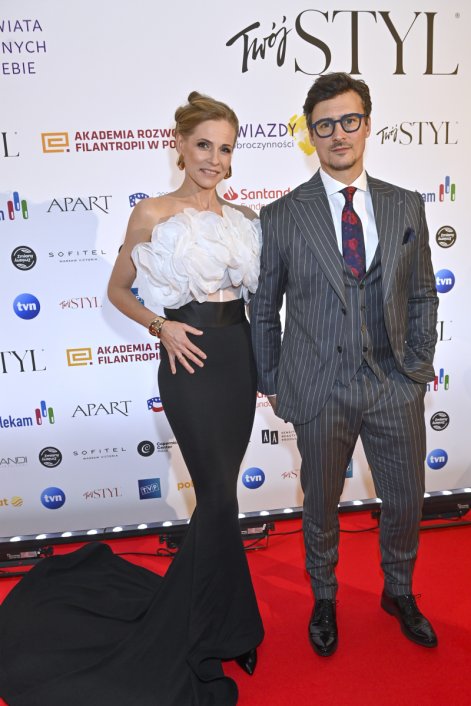 Mateusz Damięcki z żoną Pauliną