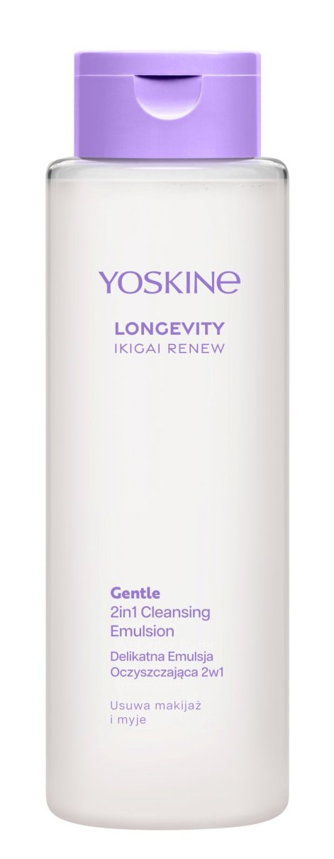 5908272826500 Yoskine LONGEVITY Delikatna Emulsja 2w1 400ml_0