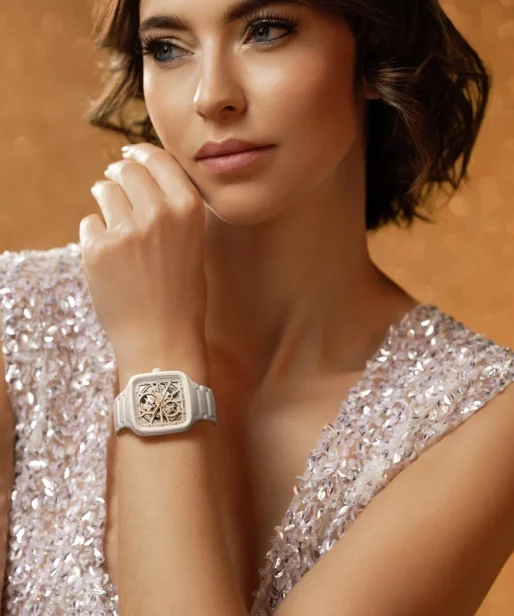 To zegarki inspirowane światem haute couture. Modele znanej szwajcarkiej marki zachwycają diamentowym pyłem